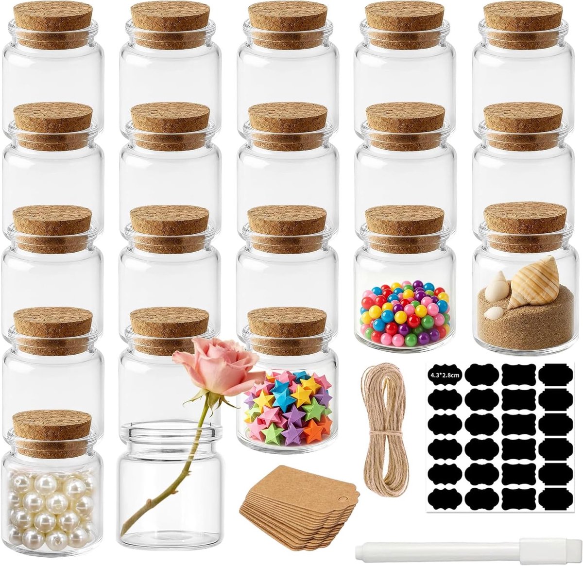 mini glass bottles - ShopVlot