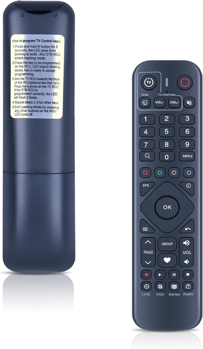 Afstandsbediening geschikt voor Xsarius Android Afstandsbediening IR RCU-A3, Geschikt voor Xsarius Pure 2 / Pure 2+ / - ShopVlot