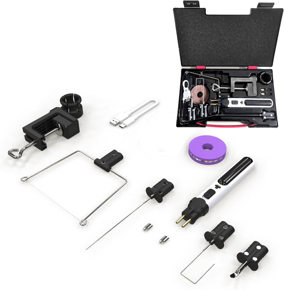 Foam Cutter elektrisch 5-in-1 - draadloos - veelzijdige snij- en graveertool - ideaal voor hobbyprojecten - ShopVlot