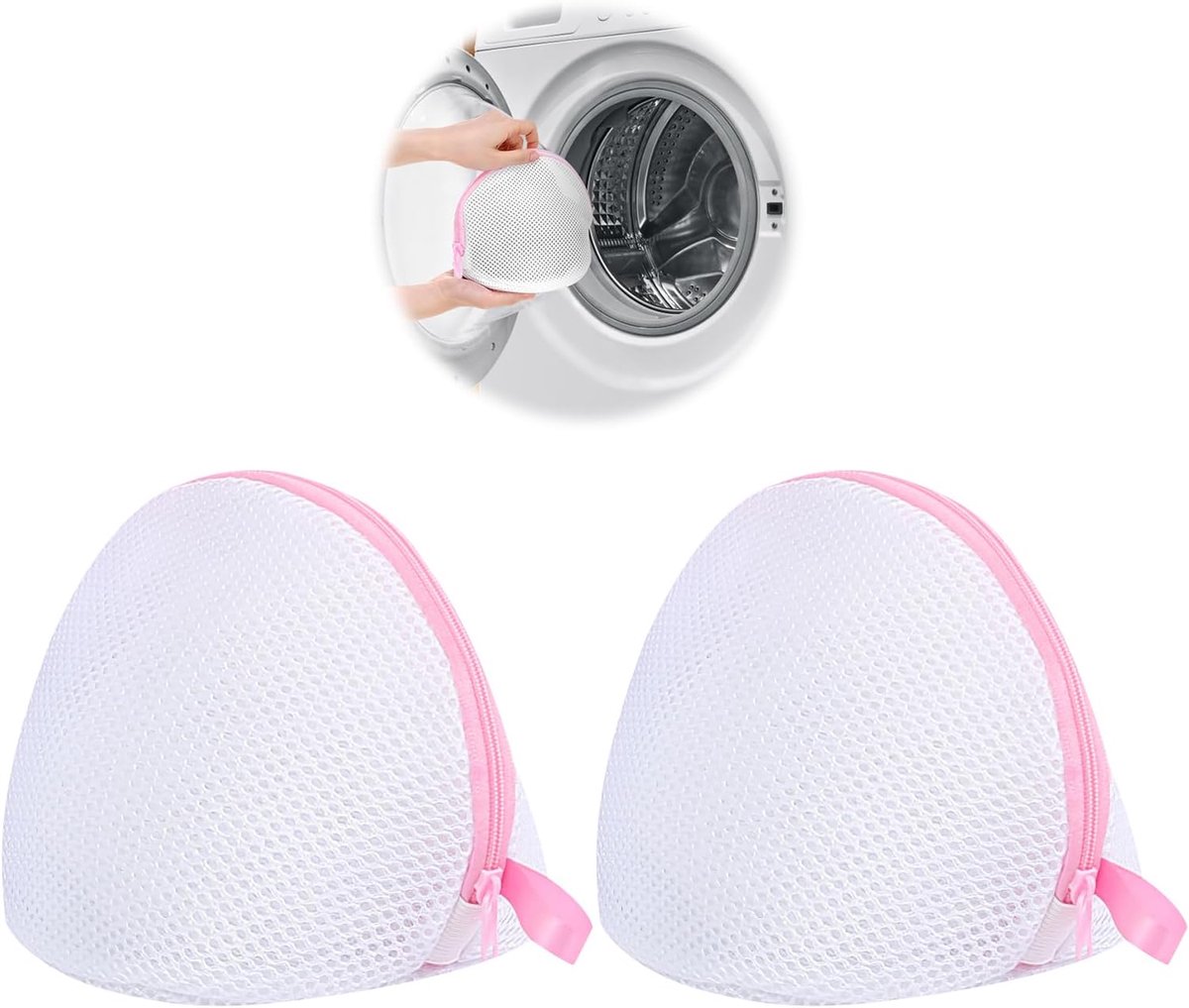 Waszakken voor Bh's - Set van 2 - Ademend polyester - Beschermt en behoudt vorm - ShopVlot