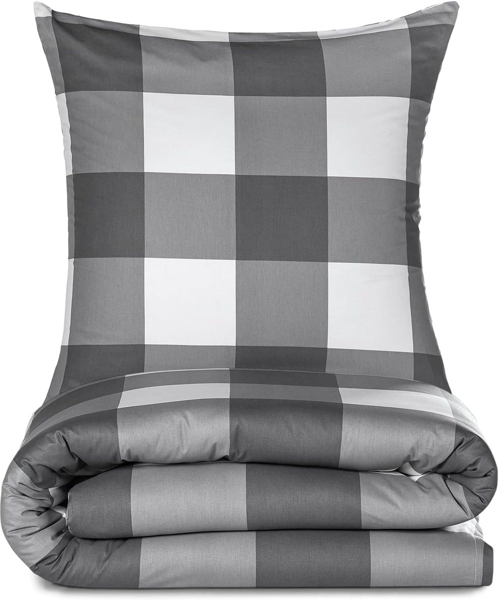 Dekbedovertrek 200 x 200 cm - 100% katoen - YKK rits - ademend en geschikt voor elk seizoen - ShopVlot