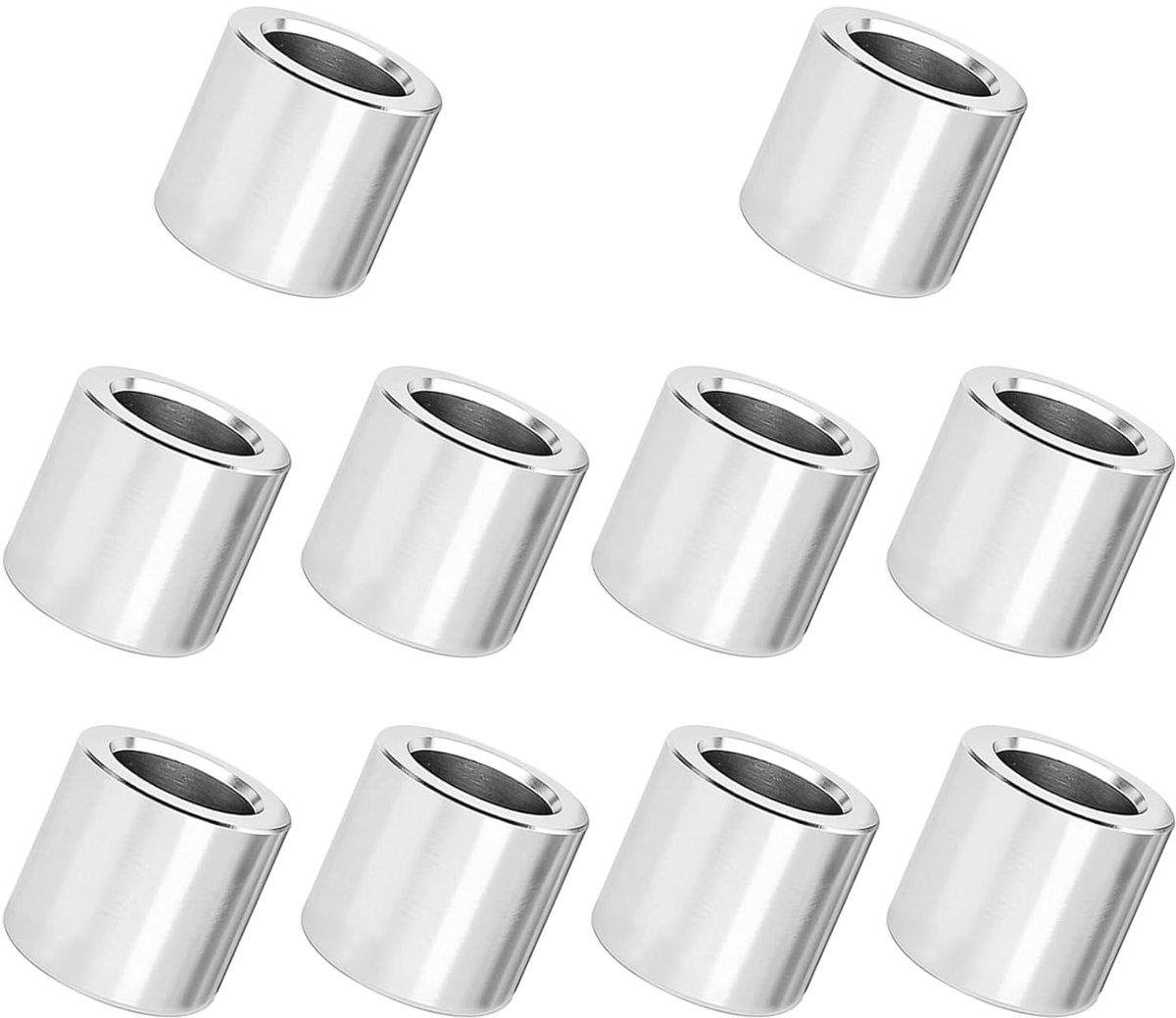 10pcs Spacing Sleeves 10mm IDx14mm ODx12mm L, 304 Stainless Steel Round Spacers, without Female Thread Columns for - ShopVlot