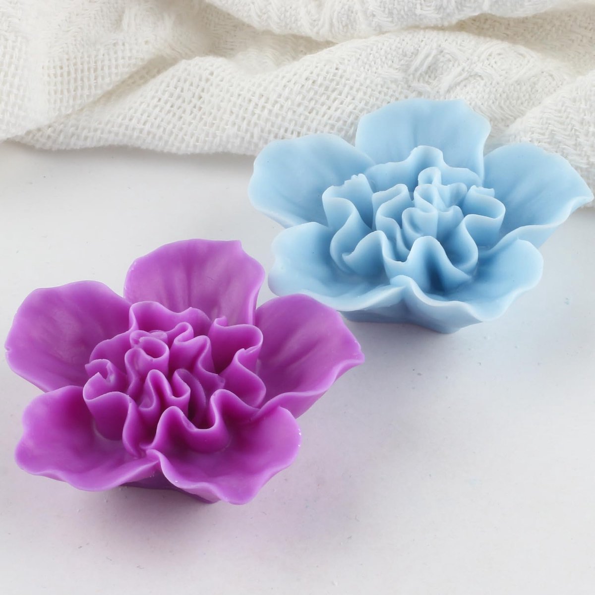 XIAOSHUI Rhododendron Flower Candles Shape Rhododendron Flower Molds Rhododendron Silicone Shape Flower Candles Molds - ShopVlot