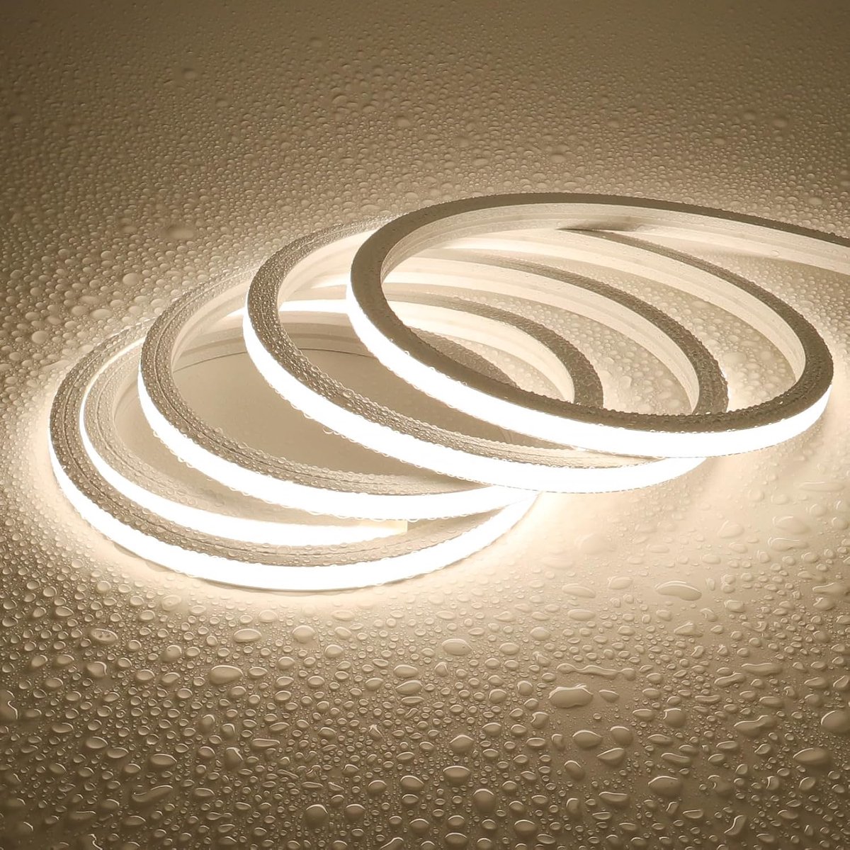 JOYLIT 24V Neon LED Strip Lights 10 x 10MM, 5M 4000K Natural White LED Neon Rope Lamp Outdoor Waterproof, Uniform Glow - ShopVlot