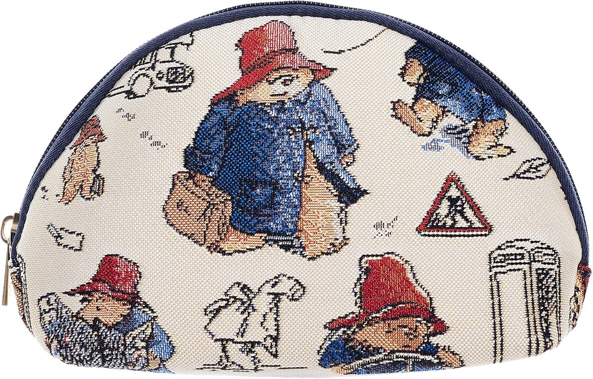 Signare Tapestry Cosmetic Bag Makeup Bag Toiletry Bag Travel Organizer for Women with Paddington Bea r™ Design - ShopVlot