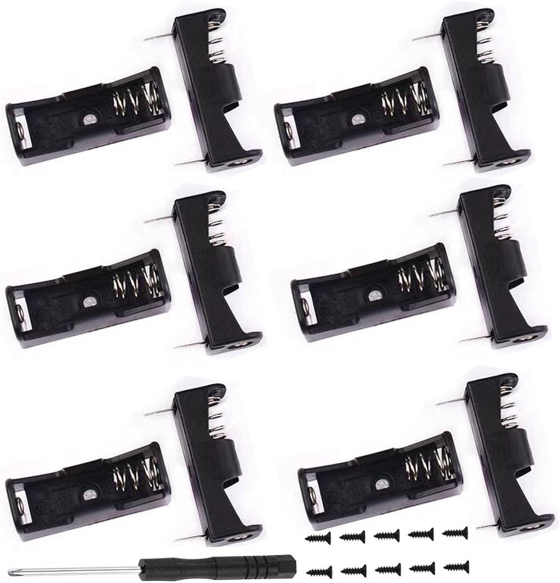 12 x 12 V 23 A battery holder, 12 V plastic battery case, A23 battery holder with pin, battery compartment holder with - ShopVlot