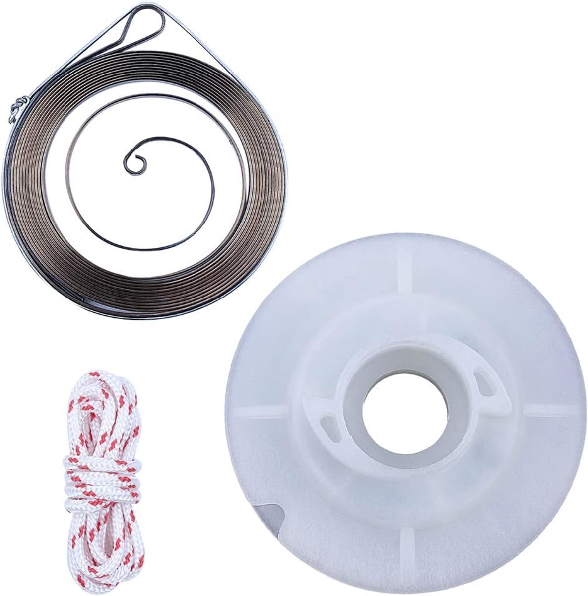 Starter Pulley Spring Kit, for Zenoah G2500 Komatsu and Chinese 2500 25Cc 2-Stroke Small Chainsaw, - ShopVlot