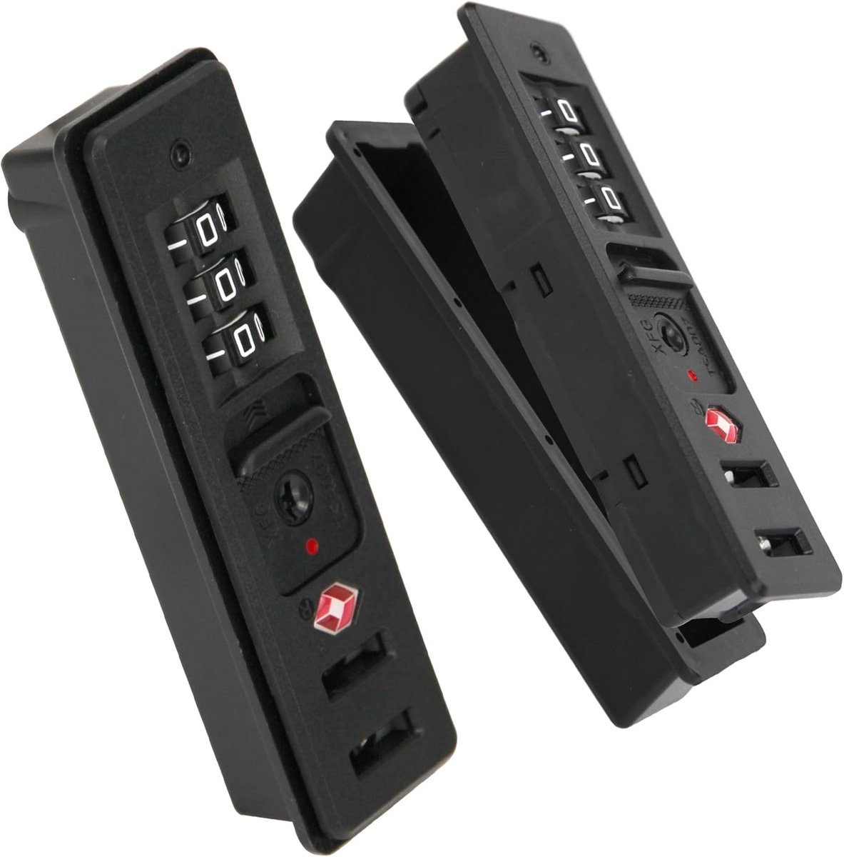 2pcs Custom Locks for Luggage, TSA007 Authentication Security Locks Suitcase Replacement Password Locks for Travel 3 - ShopVlot