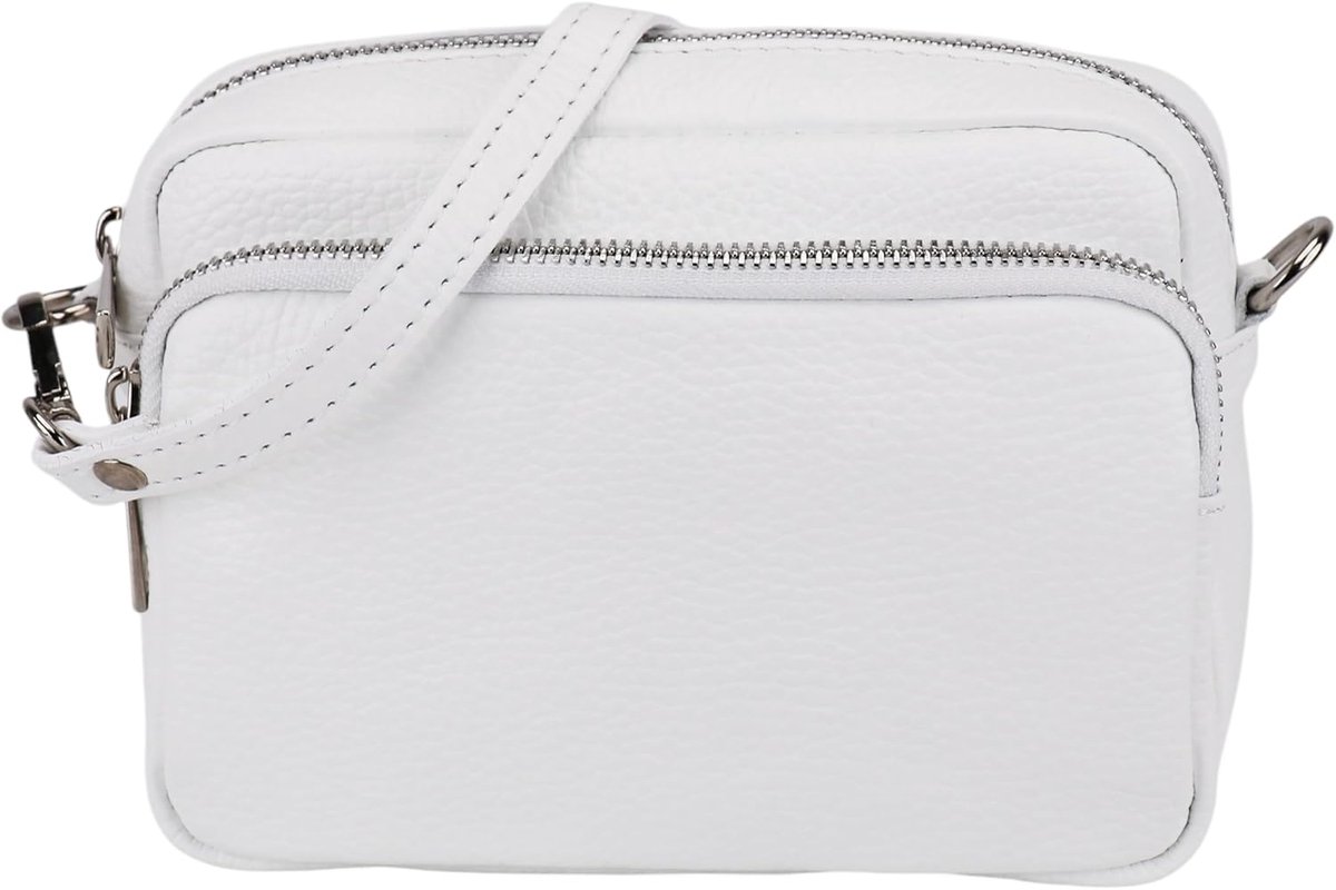 SH Leder Genuine leather shoulder bag clutch small bag evening bag everyday bag with adjustable shoulder strap 18x13cm - ShopVlot