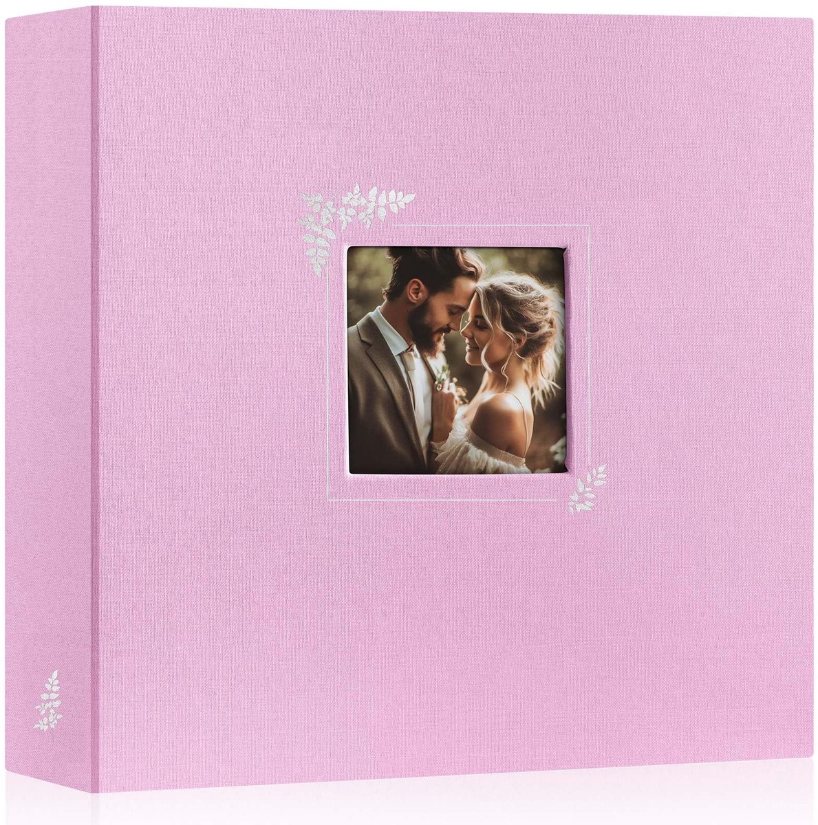 Lanpn Fotoalbum, plakboek, 30,5 x 30,5 cm, linnen omslag, raamontwerp, bovenste belasting, 3 ringmappen, map - ShopVlot