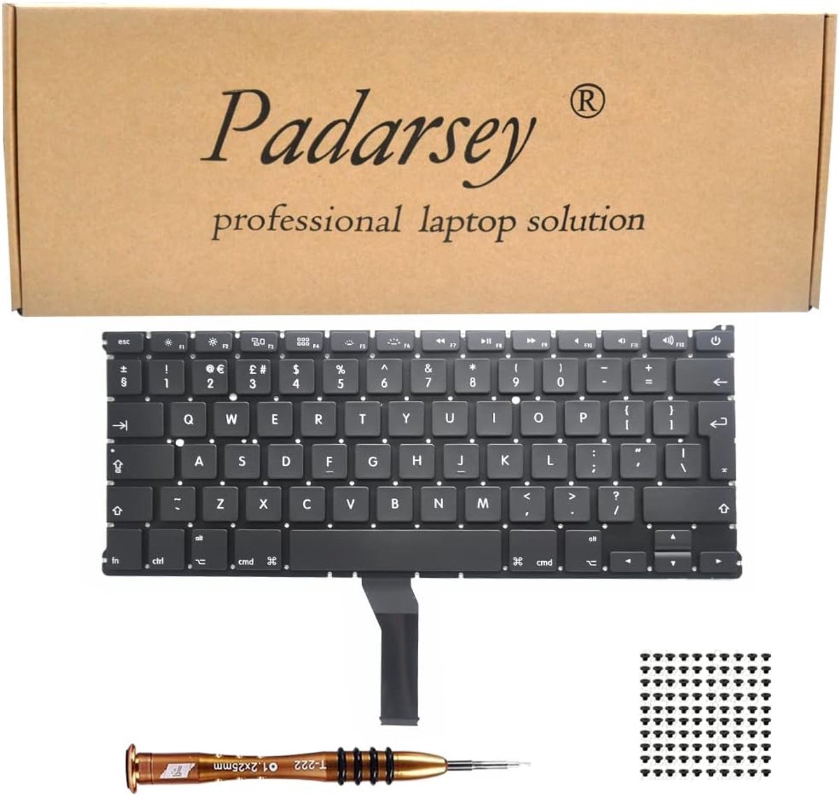 Replacement Clavier Français Keyboard Compatible with MacBook Pro 14" A2442, 16" A2485 2021, Year Keyboard + Screws + - ShopVlot