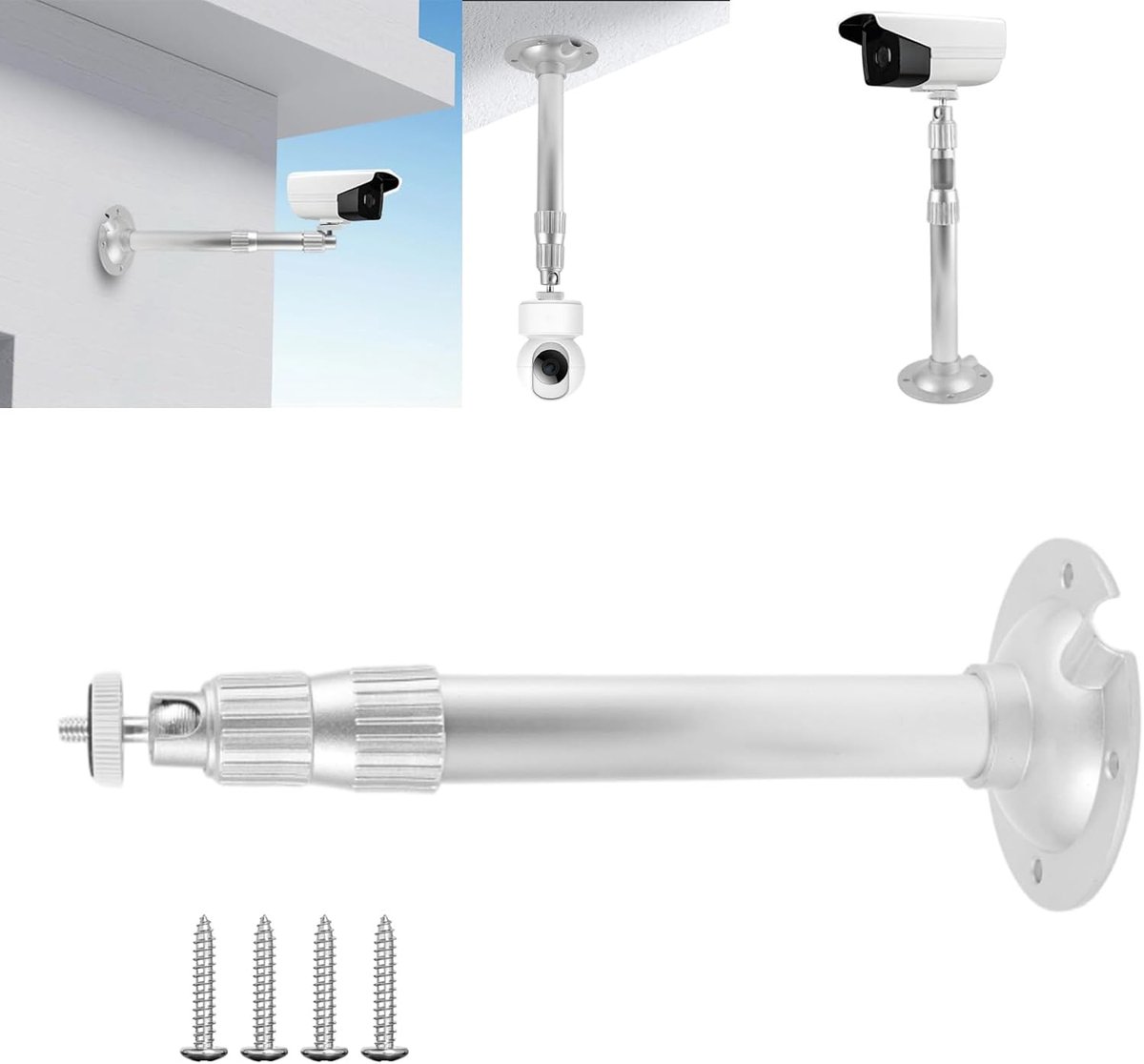 Projector Holder Ceiling or Wall Mount, Adjustable 20-40cm Metal Ceiling Mount Projector, Mini Projector Holder - ShopVlot