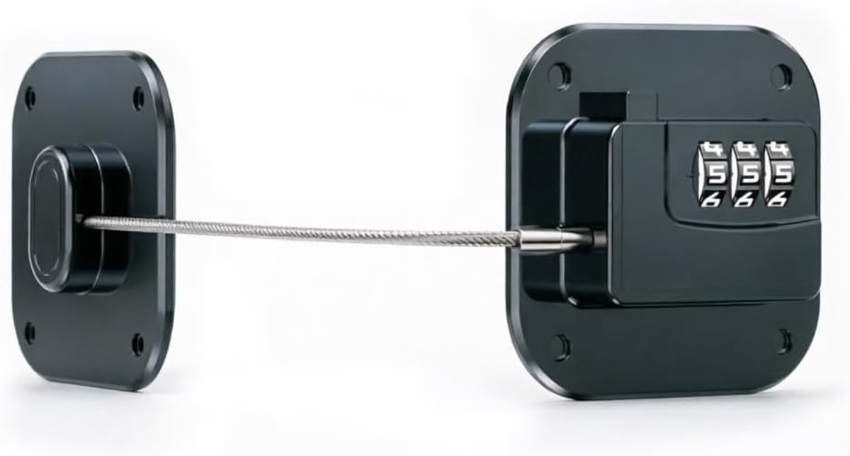 Koelkastslot met code - zelfklevend - zonder boren - veilige bescherming voor kasten en laden - ShopVlot