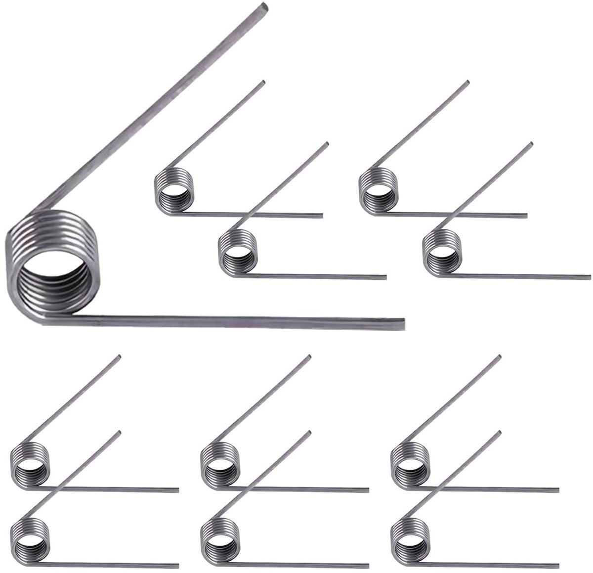 Solidchoice - Set van 10 Torsiespringveren van Roestvrijstaal