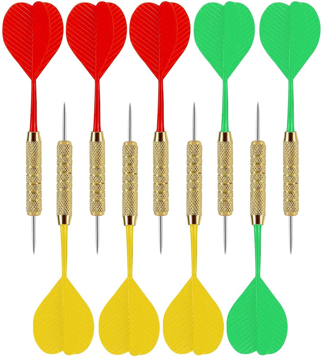 Solidchoice - Professionele 17.5g Darts Set met Stalen Vleugels