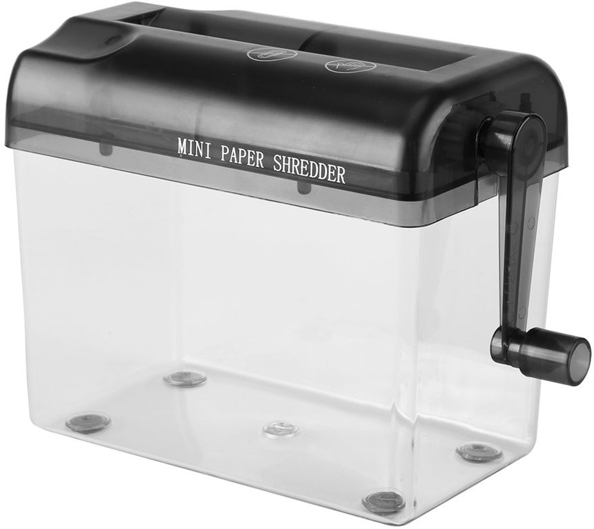 Solidchoice - Handmatige Paper Shredder A6 met Handcrank voor Thuis en Kantoor