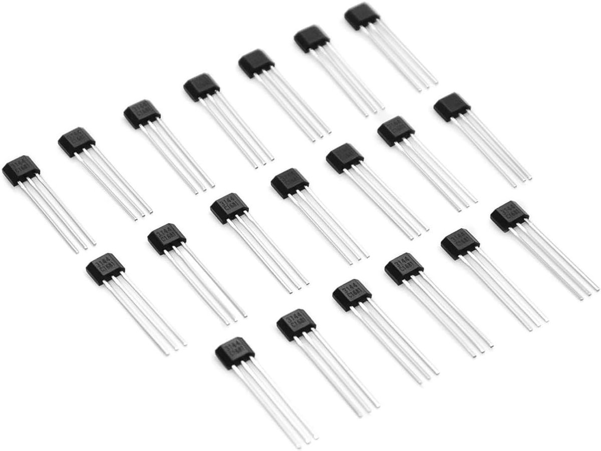 Hall sensor 20PCS - A3144E hoge gevoeligheid - betrouwbare werking - geschikt voor diverse toepassingen - ShopVlot