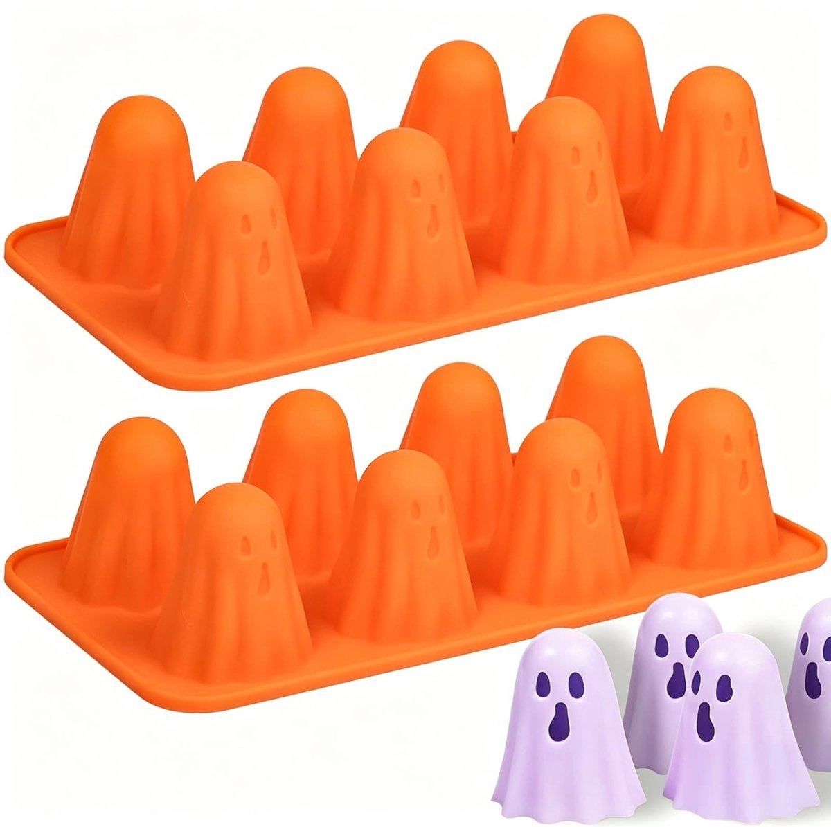 Solidchoice - Set van 2 Siliconen Spookvormen voor Halloween Bakplezier