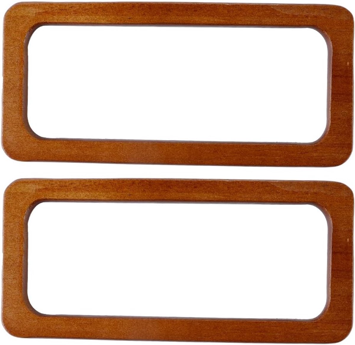 Houten tasgrepen 20 cm - rechthoekig - hoogwaardig materiaal - perfect voor handgemaakte tassen - ShopVlot