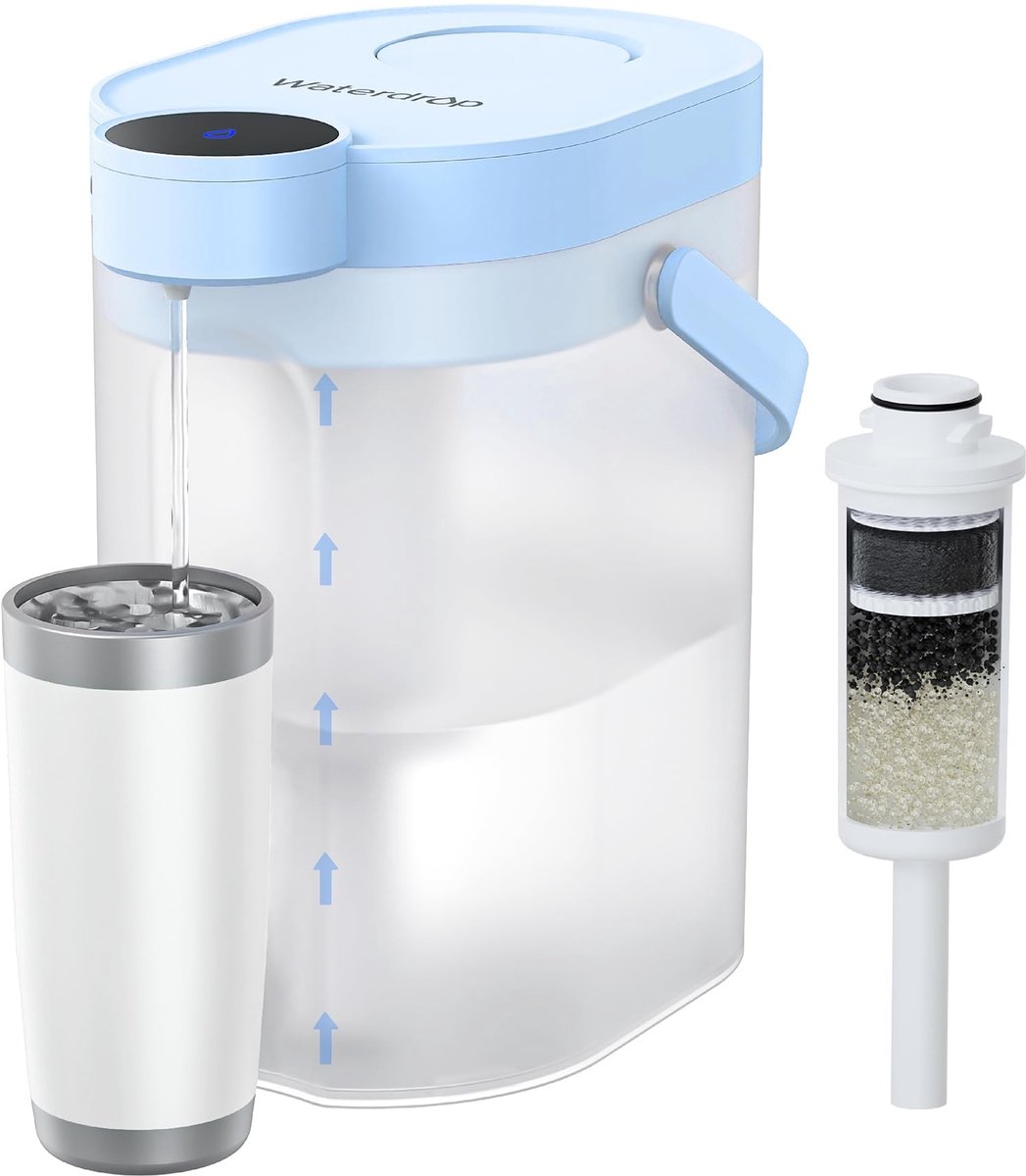 Solidchoice - Elektrische Waterfilterkan met Rechargeable Filter, 4L