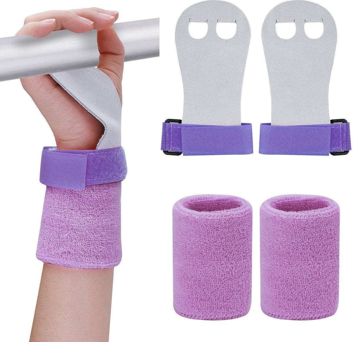 Solidchoice - Gymnastiek Pads met Polsbanden voor Kinderen