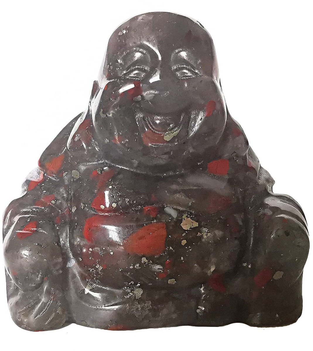 Solidchoice - Handgemaakte Buddha Beeld van Kristal met Geluk