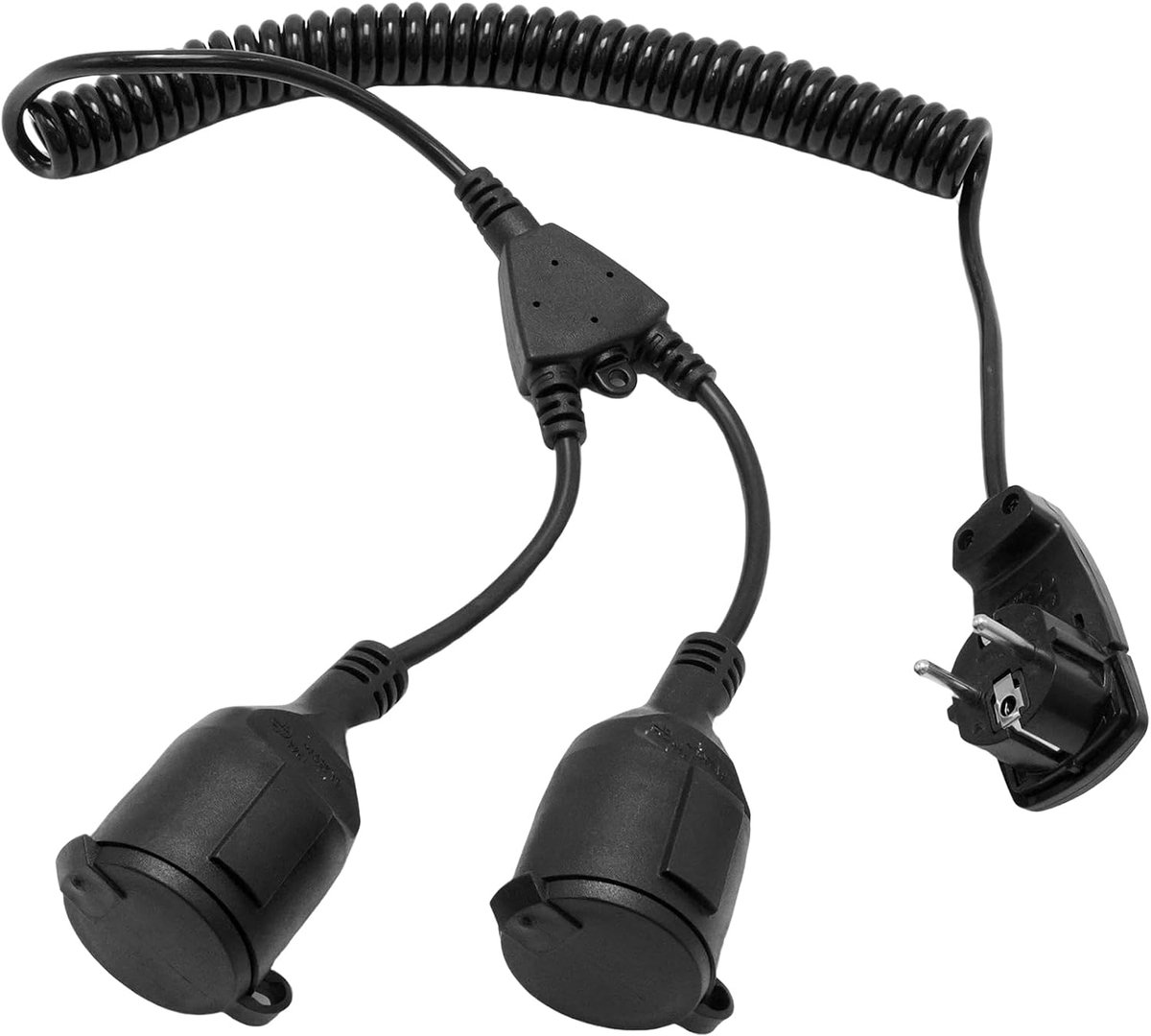 Verlengsnoer met 2 Stopcontacten - IP20 16 A 250 V - Maximaal 3 m Waterdicht - Ideaal voor Tuin en Bouw - ShopVlot