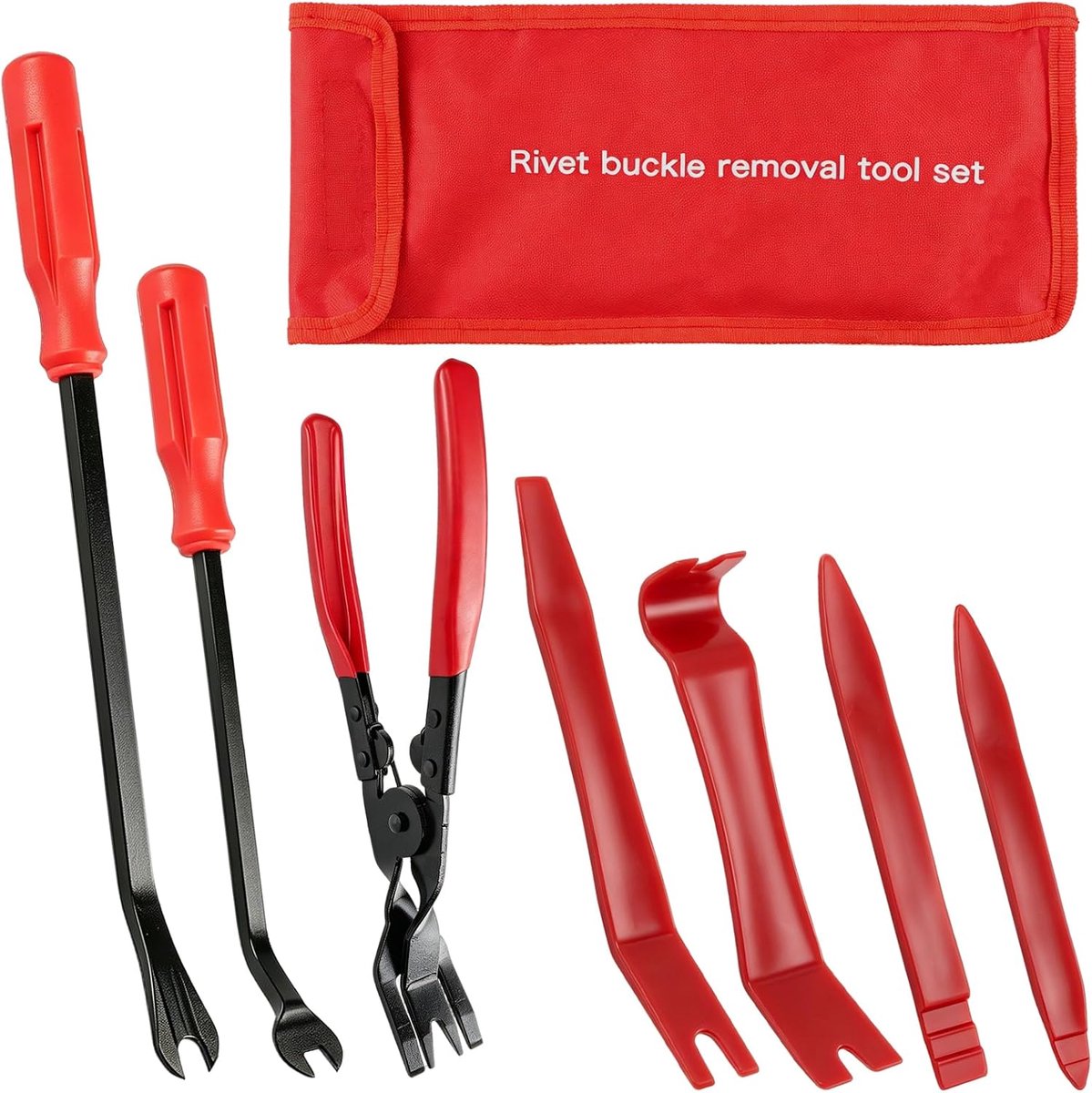 Auto clip tangen set 7 stuks - kunststof - veelzijdig - ideaal voor montage en demontage - ShopVlot