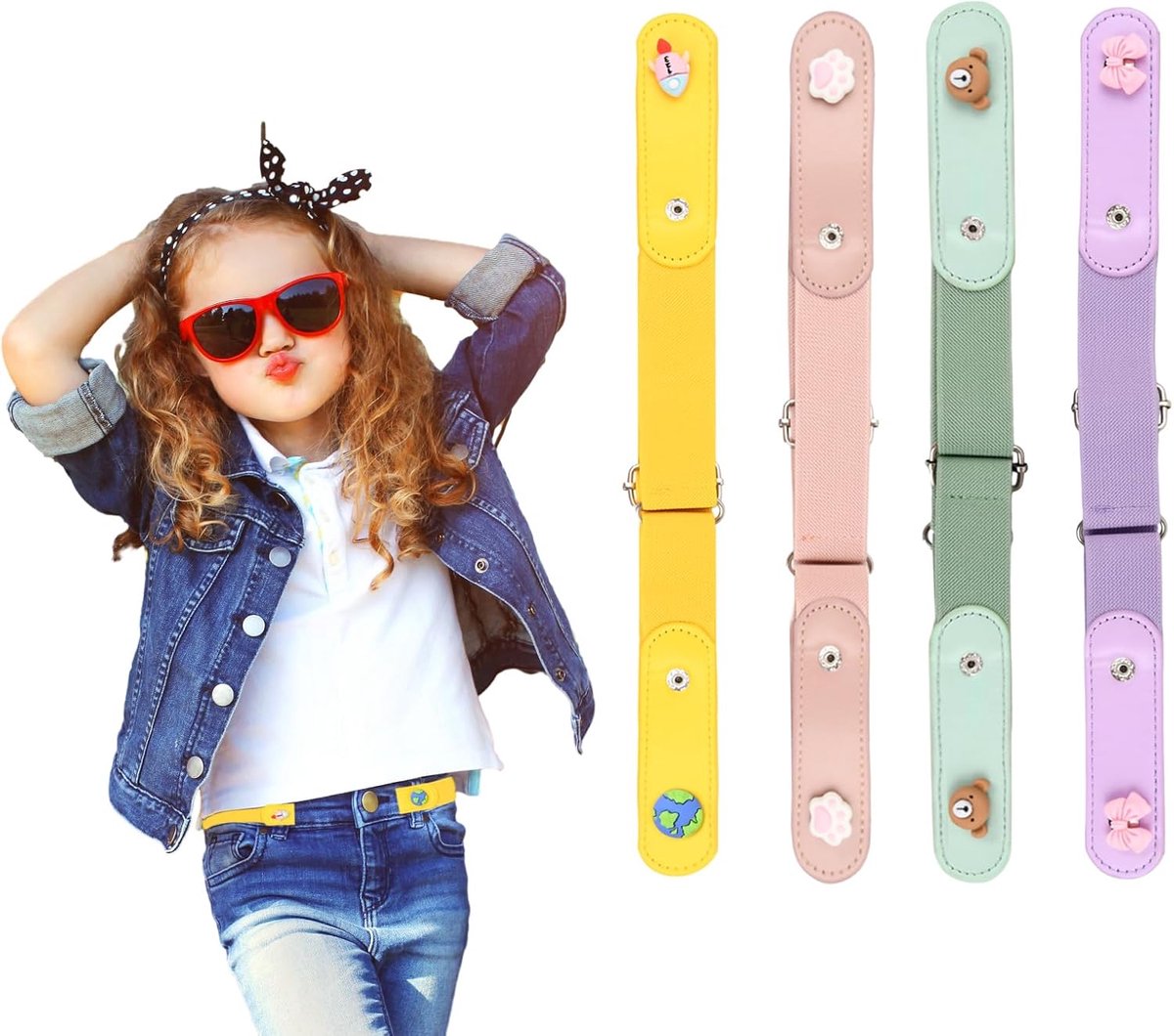 Belt buckles voor kinderen - verstelbare en onzichtbare elastische banden - snelle sluiting - ShopVlot