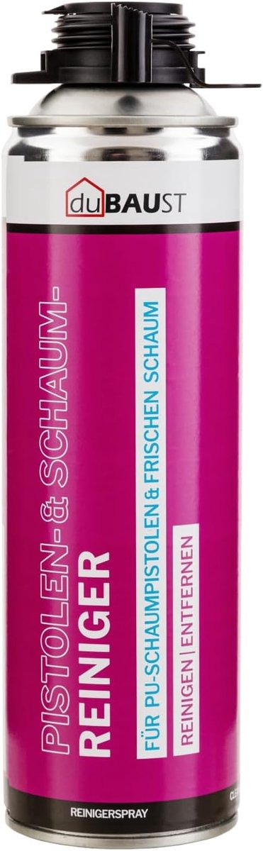 PRS24 Pistol Cleaner, PU Cleaner, 500 ml, Foam Gun Can, Tools, Removes Fresh PU Foam, Includes Spray Head - ShopVlot