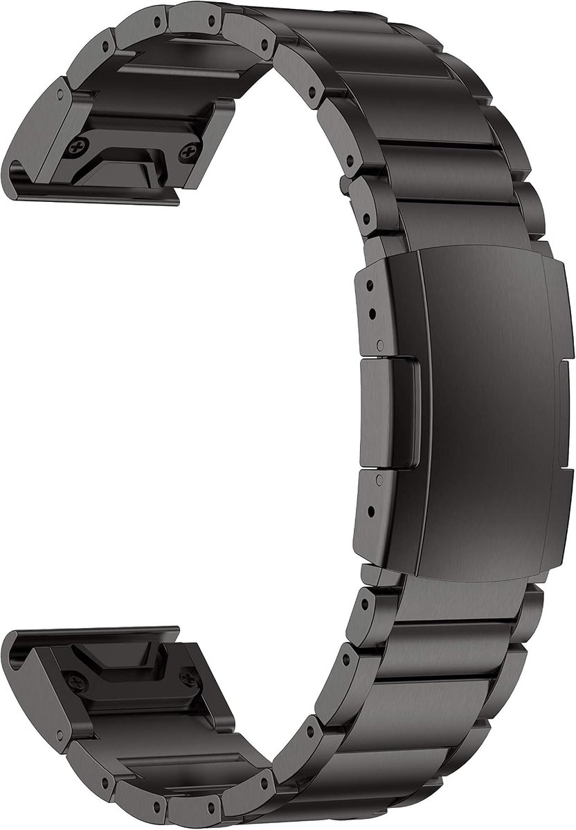 Titanium Alloy Bracelet Compatible with Fenix 5, 22mm Quick Release Strap for Fenix 6/6 Pro/Fenix 5 Plus/Forerunner - ShopVlot