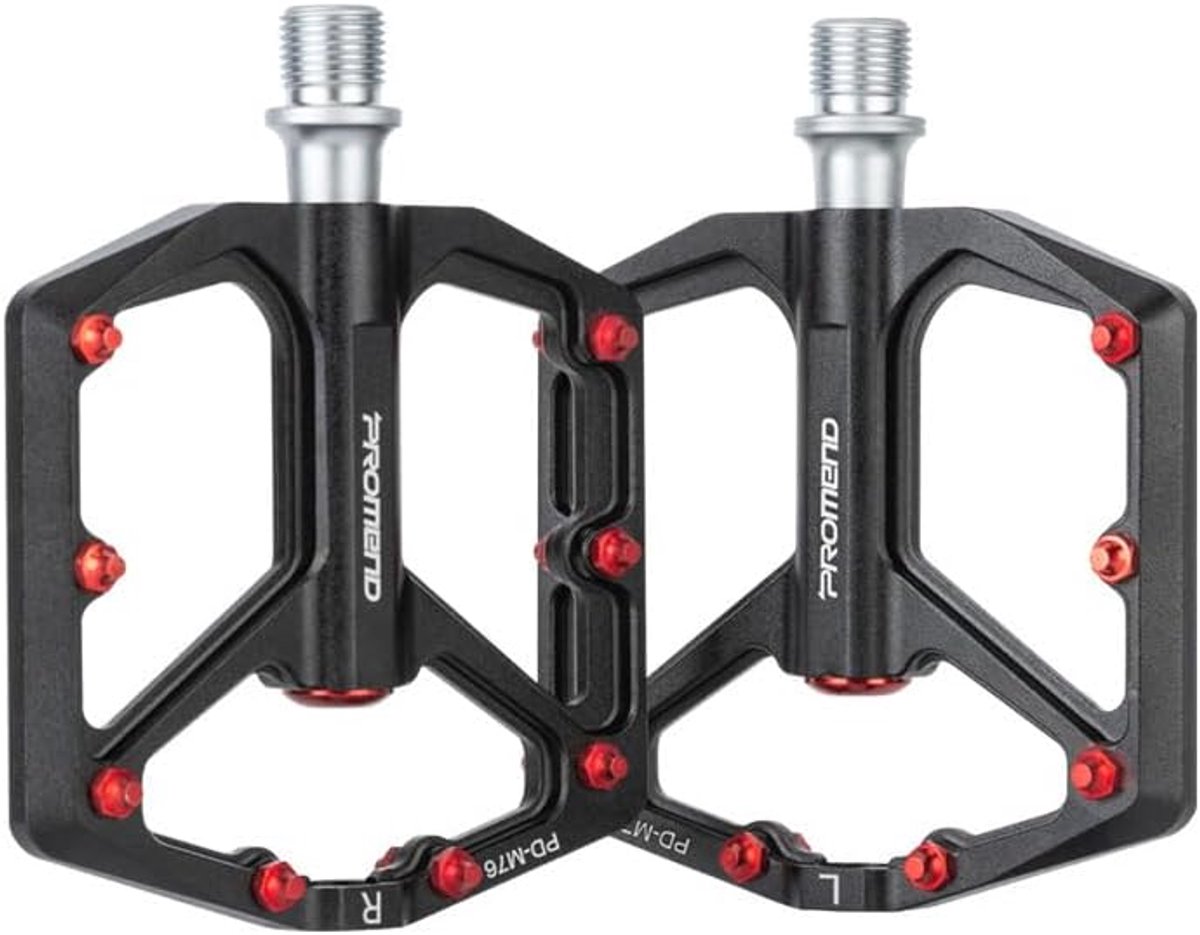 Mountain Bike Pedals Aluminium Ultra Light 3 Ball Bearings Chrome Molybdenum Steel Waterproof Ball Bearings 8 Nails - ShopVlot
