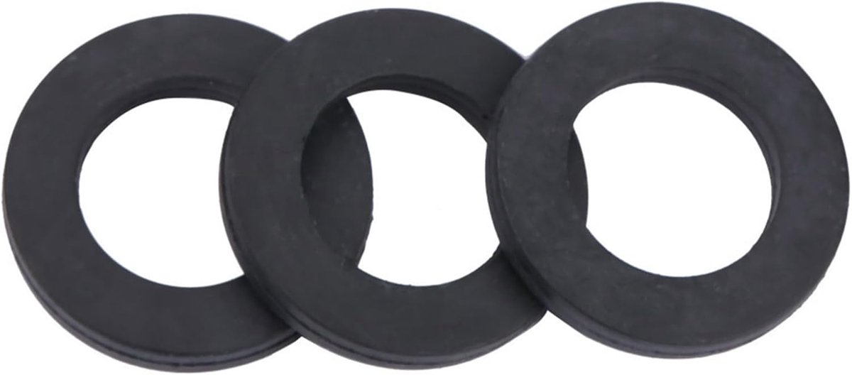 Watris Veiyi 12pcs Rubber Washers, Water Tap Seal, Rubber Flat Seal for Taps and Shower Head (16 * 25mm) - ShopVlot