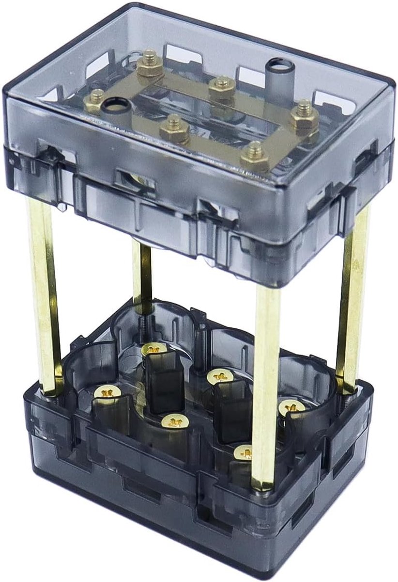DIY Energie Opslag Kit 21700 - 2 x 3 Batterij Houder - Vuurvast Plastic - Geschikt voor DC Apparatuur - ShopVlot