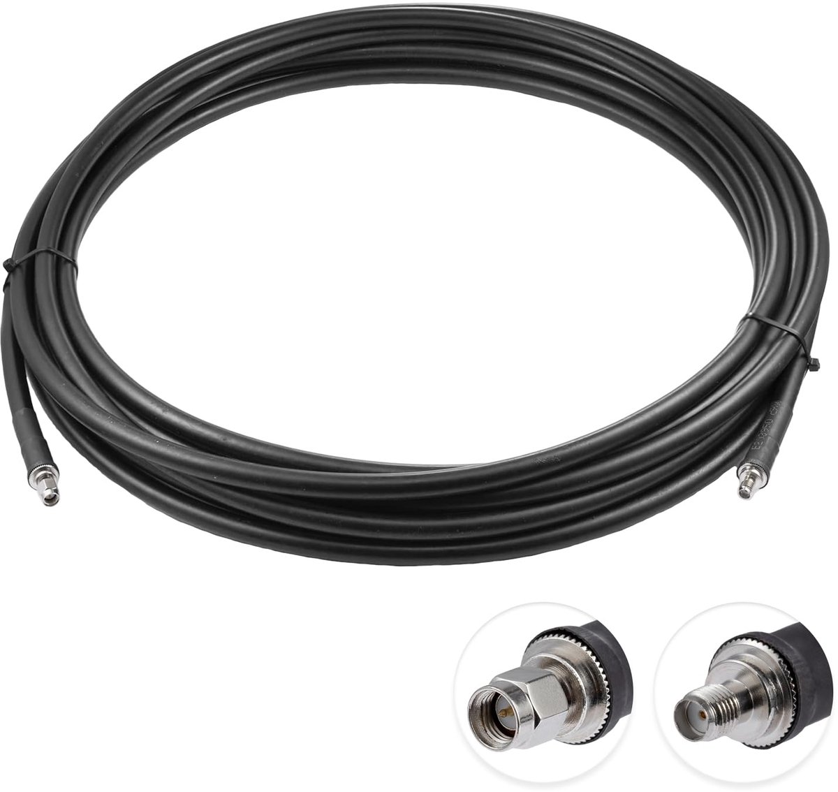 Vecys SMA Cable SMA Male to SMA Female Bulkhead VLMR400 32.8ft/10M RF Coaxial Cable for Router Antenna Signal Enhancer - ShopVlot