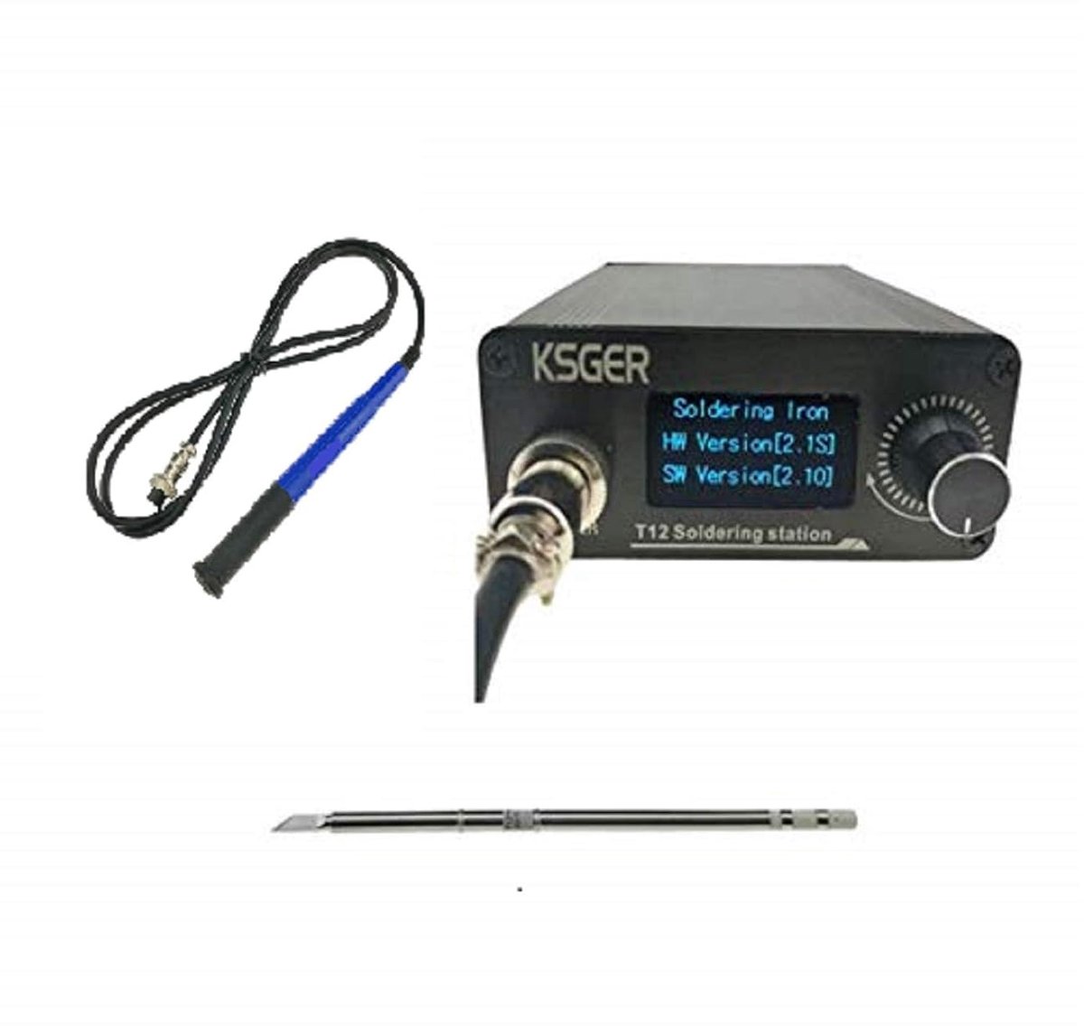 V2.1S T12 Digital Temperature Controller for Electric Soldering Iron, Point T12-K + Handle 9501 - ShopVlot