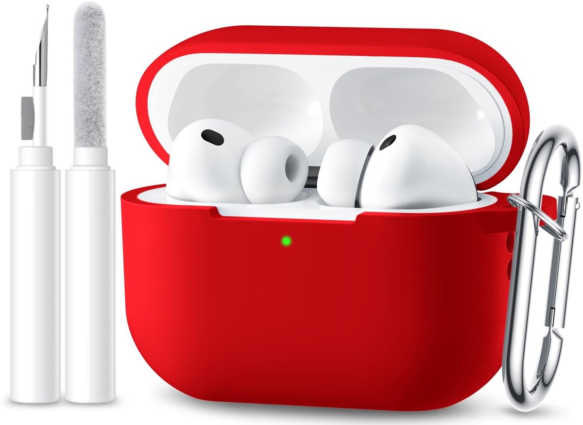 Solidchoice - Zachte Silicone Beschermhoes voor AirPods Pro 3 met Schoonmaakset