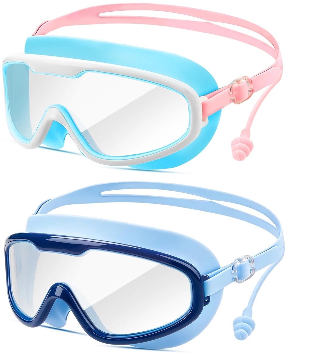 Solidchoice - Set van 2 Kinder Duikbrillen met UV-bescherming en Antifog