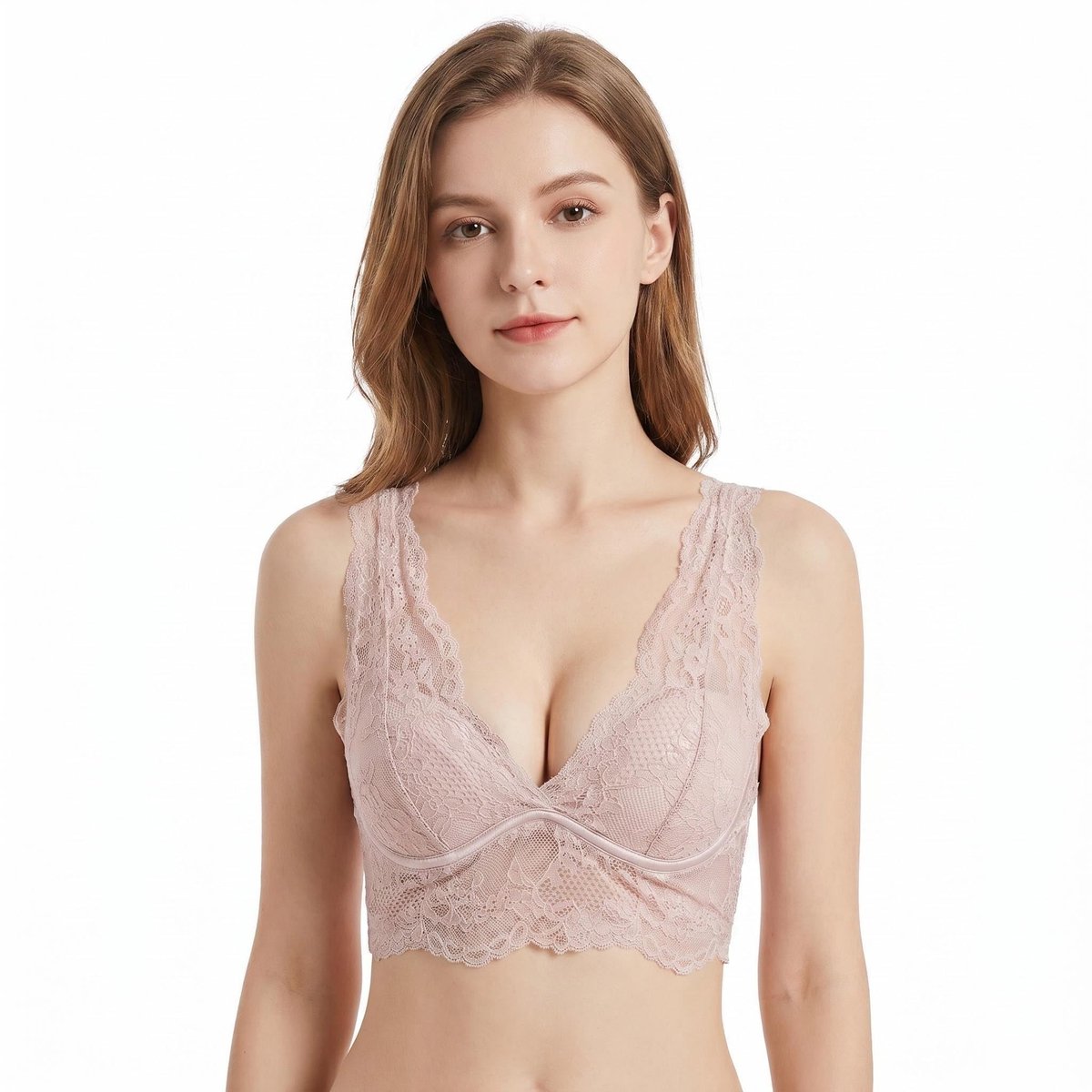 Solidchoice - Dames Sexy Kant Top zonder Schouderbanden