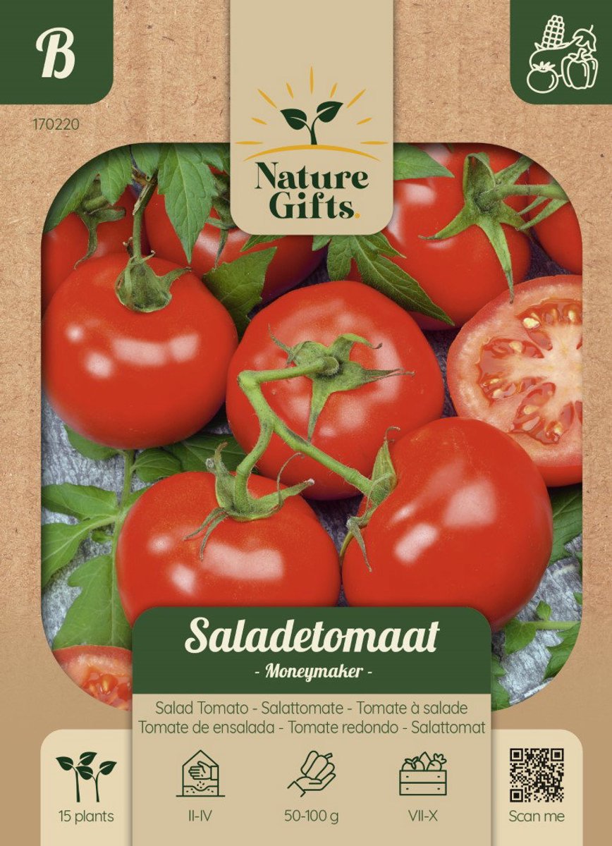 Tomaat Moneymaker groentenzaad Nature Gifts Baltus