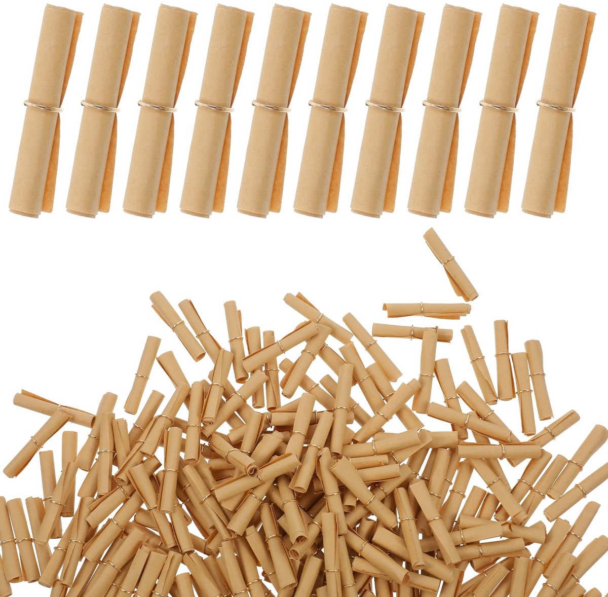 Solidchoice - 200 Stuks Vintage Mini Berichtrollen