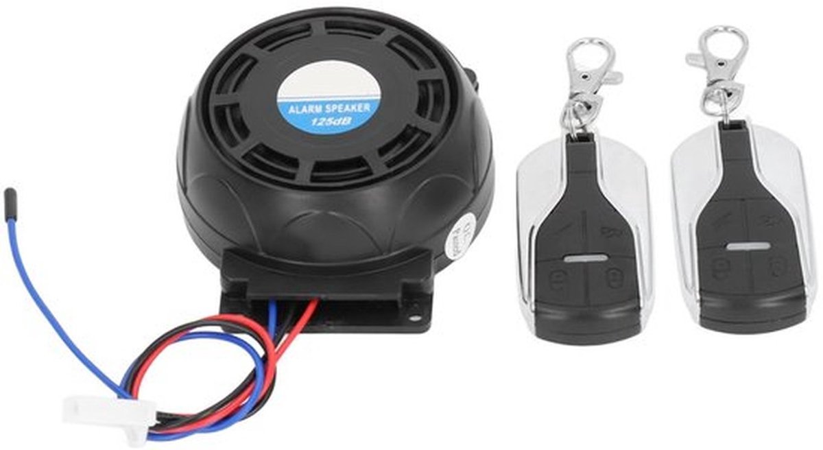 Motorfiets alarmsysteem, motorfiets anti diefstal apparaat Universeel 12V luid geluid Draadloos 150m bereik voor offroad voertuig