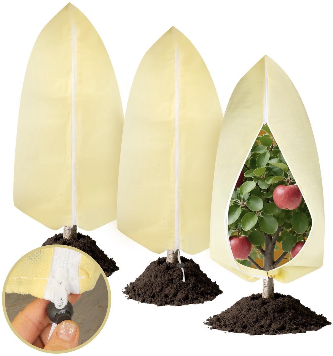 Solidchoice - 3 Stuks Winterbescherming voor Planten Buiten