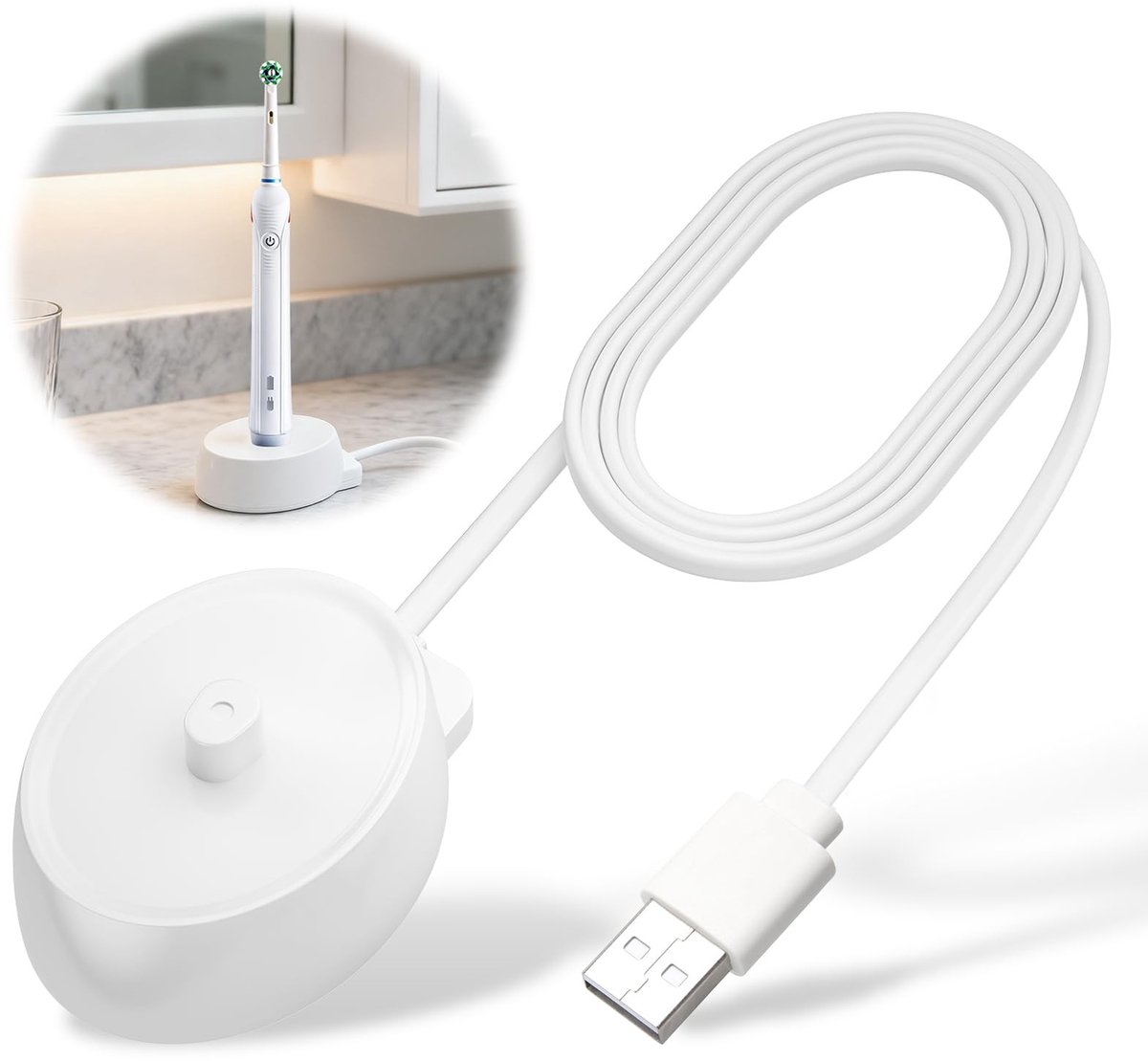 Solidchoice - USB Oplader voor Braun Oral-B Elektrische Tandenborstels