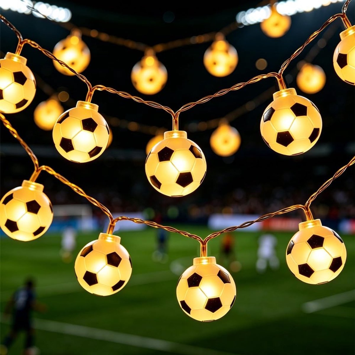 Solidchoice - LED Voetbal Sfeerverlichting 1.5m met 10 Lampjes