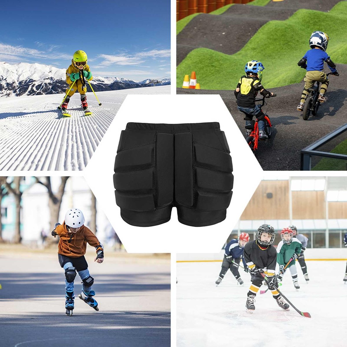 Solidchoice - Beschermende Shorts voor Kinderen bij IJs Schaatsen