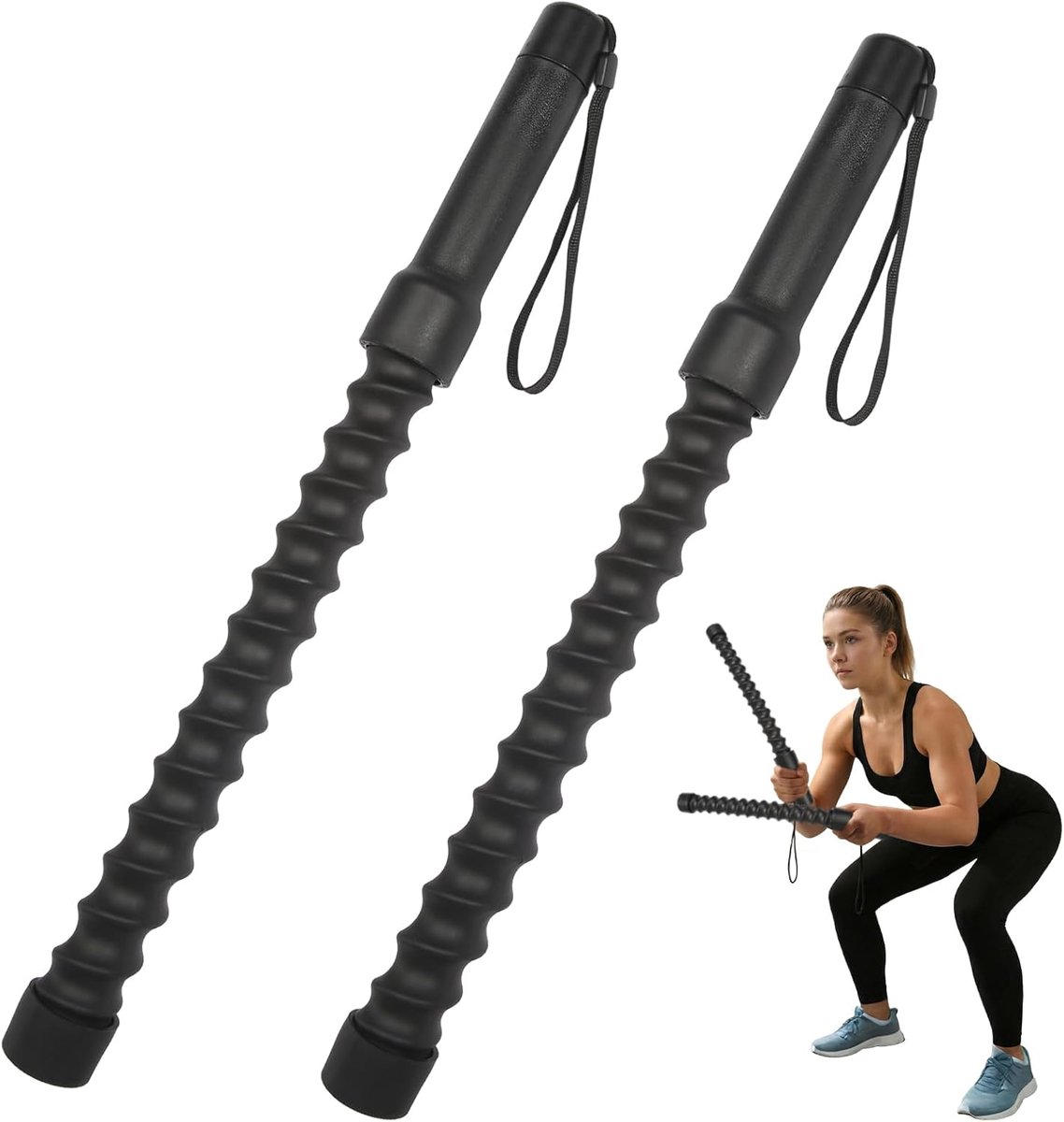 Battle Ropes zonder Touw - A-Stijl - Antislip Handvat - Effectieve Krachttraining - ShopVlot