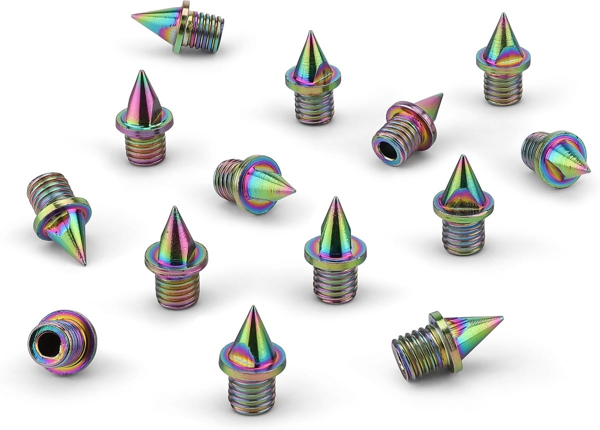 spikes 6 mm - holle stalen nagels - piramidevorm - betrouwbare grip voor tartanbaan en veldweg - ShopVlot