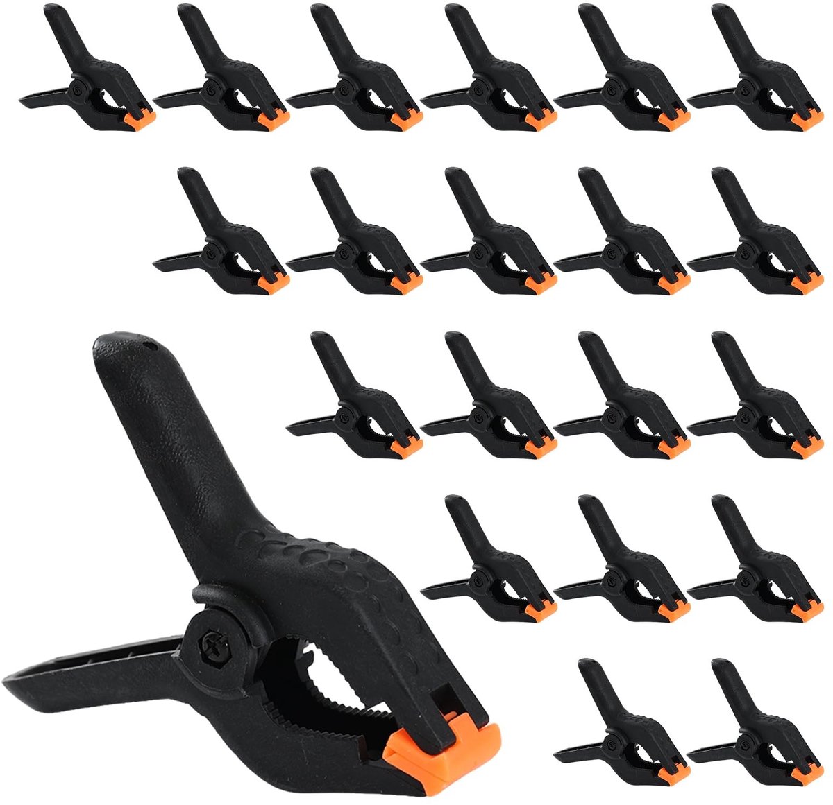 Solidchoice - Veerklemmen Heavy Duty Set van 21 Stuks
