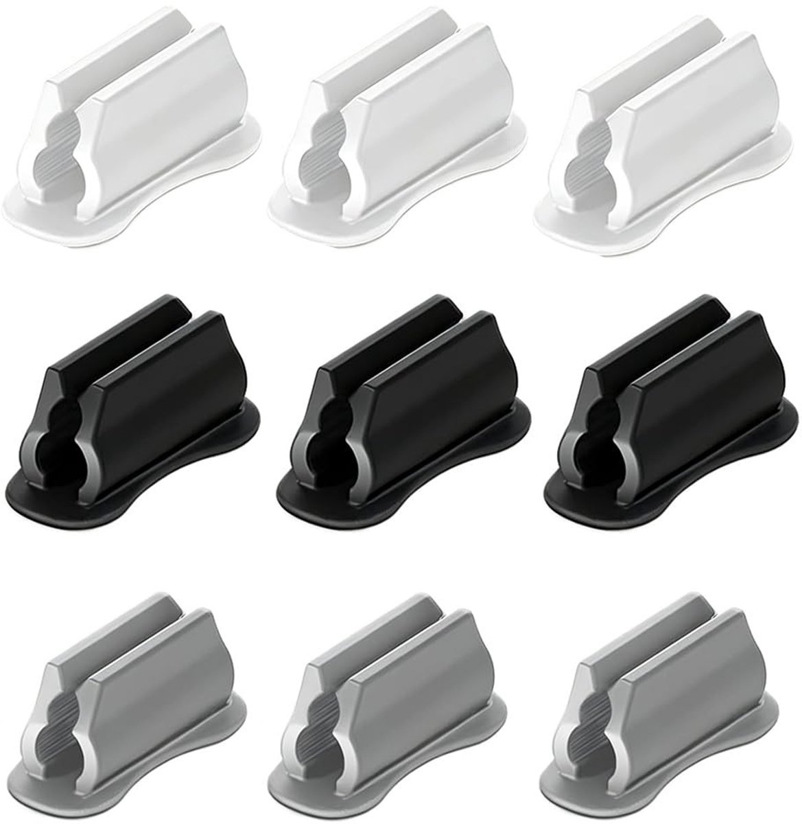 Solidchoice - Set van 9 Zelfklevende Pennenhouders voor Bureau
